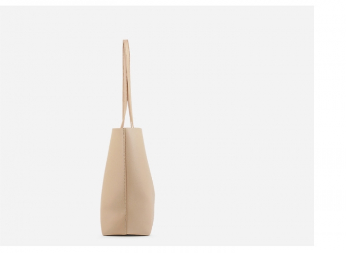 Reversible plaid PU shopper bag handbag set for women 