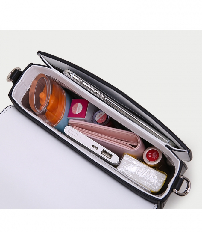 新しい楕円形のバッグカジュアルカラー混合女性のショルダーハンドバッグチェーン財布 