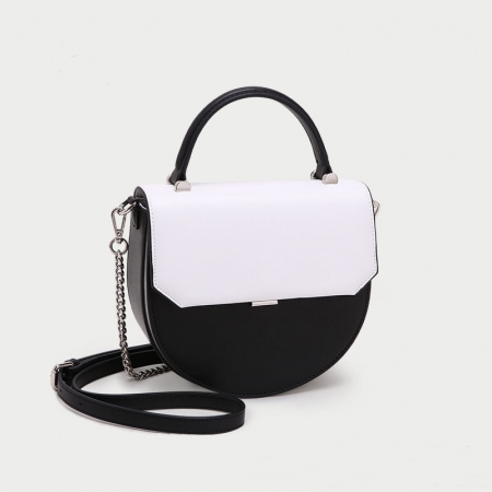 楕円形のバッグカジュアルカラー混合女性のショルダーハンドバッグチェーン財布